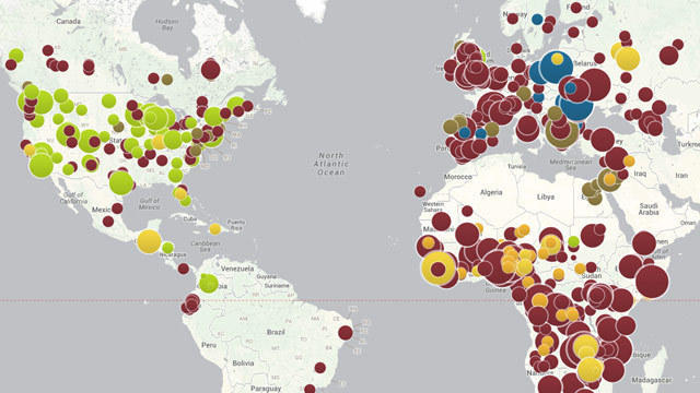 La mappa delle epidemie scatenate dalla mancanza di vaccinazioni nel mondo