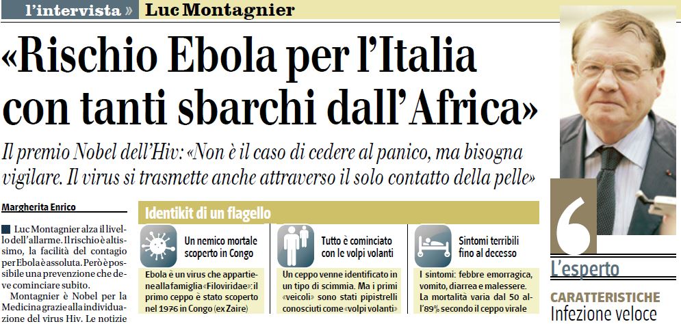 ebola italia luc montagnier