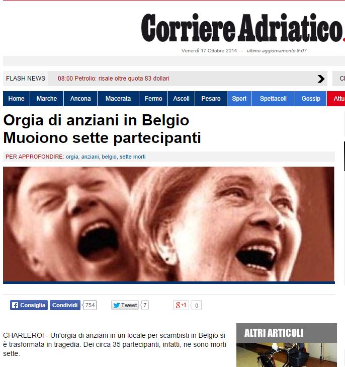 La notizia sul Corriere Adriatico