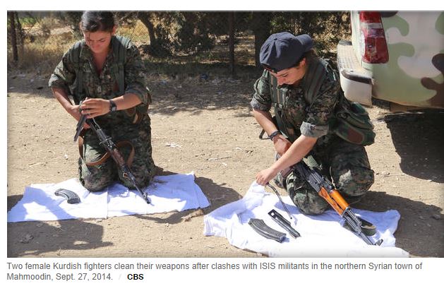 Combattenti Peshmerga (fonte: cbsnews.com)