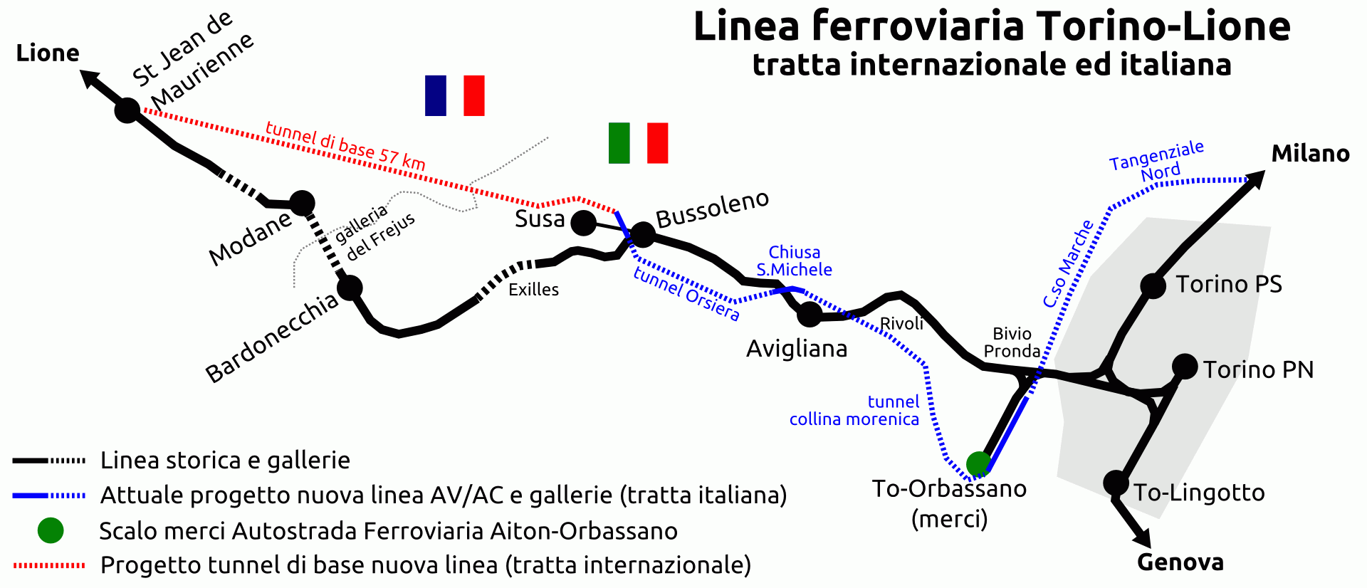 La TAV Torino-Lione (foto da: Wikipedia)