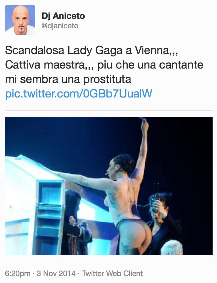 Lady Gaga prostituta