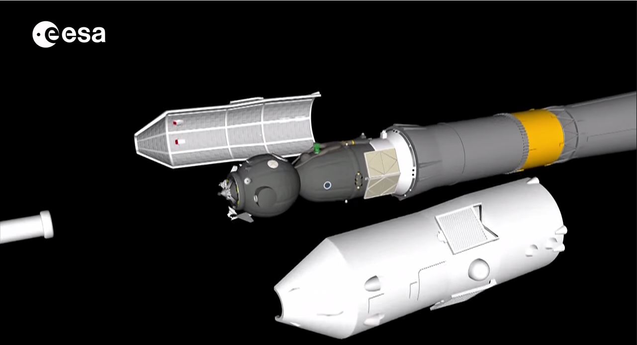 La capsula Soyuz (fonte: Esa via YouTube.com)