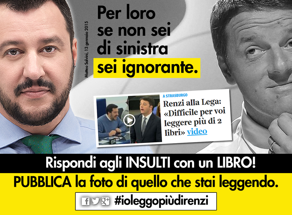 Matteo Salvini io leggo più