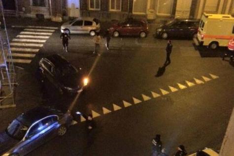 Una foto pubblicata da Le Soir sull'operazione di polizia a Bruxelles