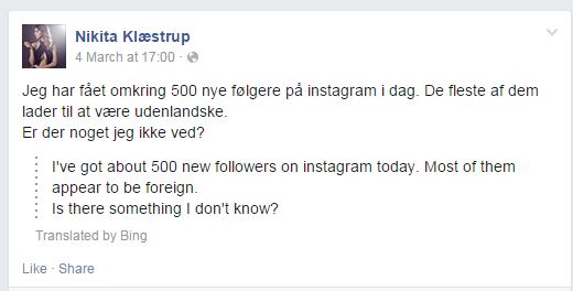Nikita Klæstrup - facebook