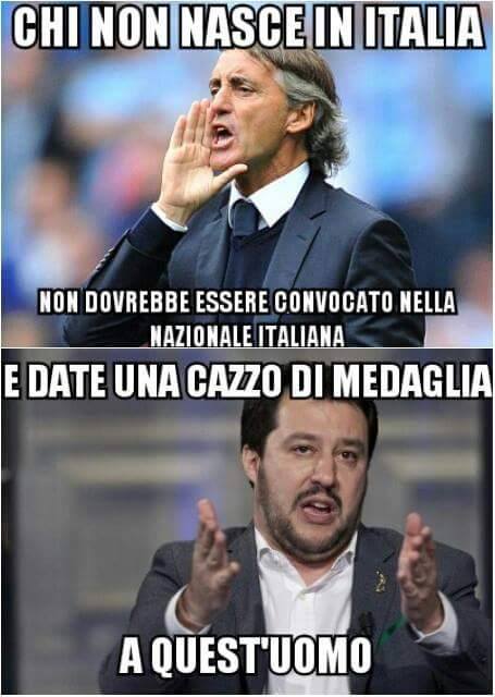 Un simpatico meme trovato sulla bacheca di Matteo Salvini (fonte: Facebook.com)
