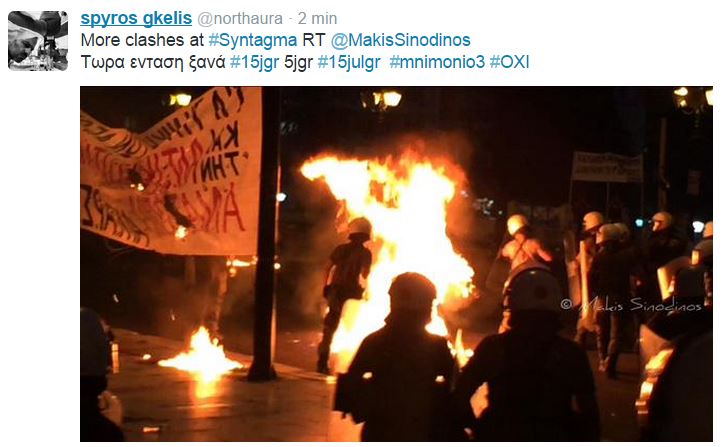 scontri atene syntagma