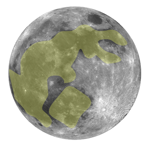 L'immagine del coniglio sulla Luna (fonte: Wikipedia.org)