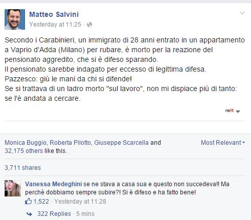 Dopo Stacchio ecco il Pensionato di Salvini