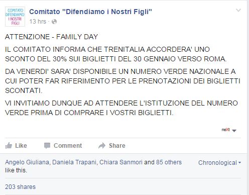 family day trenitalia sconti - 2