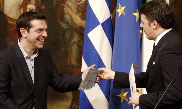 Αποτέλεσμα εικόνας για matteo renzi tsipras