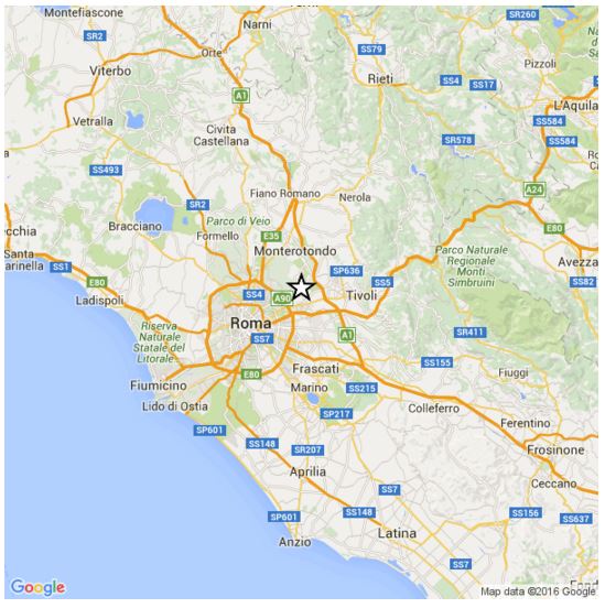 terremoto provincia roma