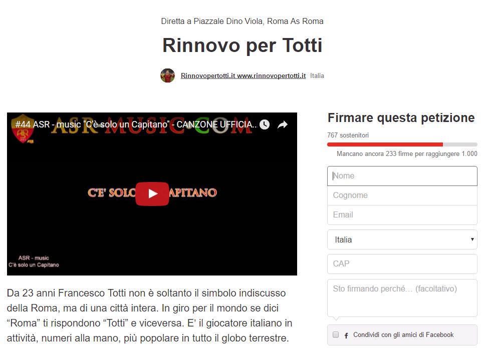 rinnovopertotti.it petizione change org