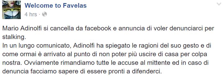 mario adinolfi facebook welcome to favelas 1