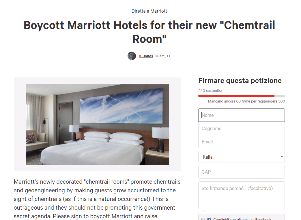 marriott petizione scie chimiche - 1