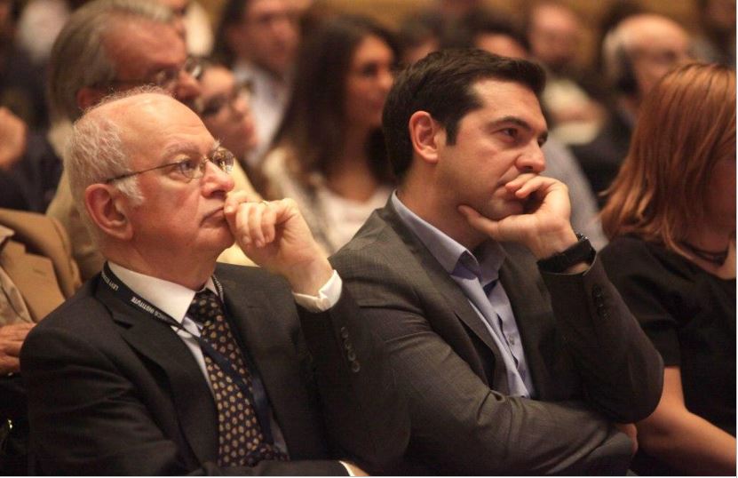 Papadimitriou e Tsipras ad una conferenza del Levy Institute