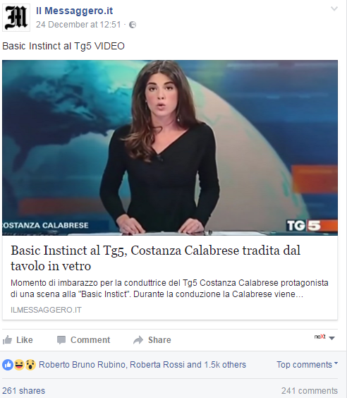 costanza calabrese video tg5