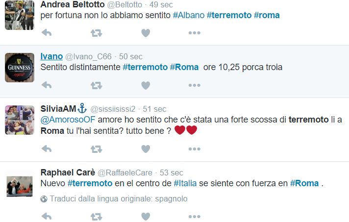 terremoto roma centro italia