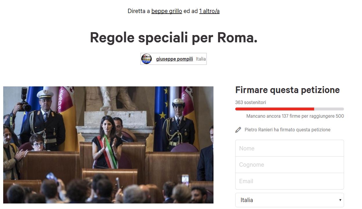 regole speciali per roma